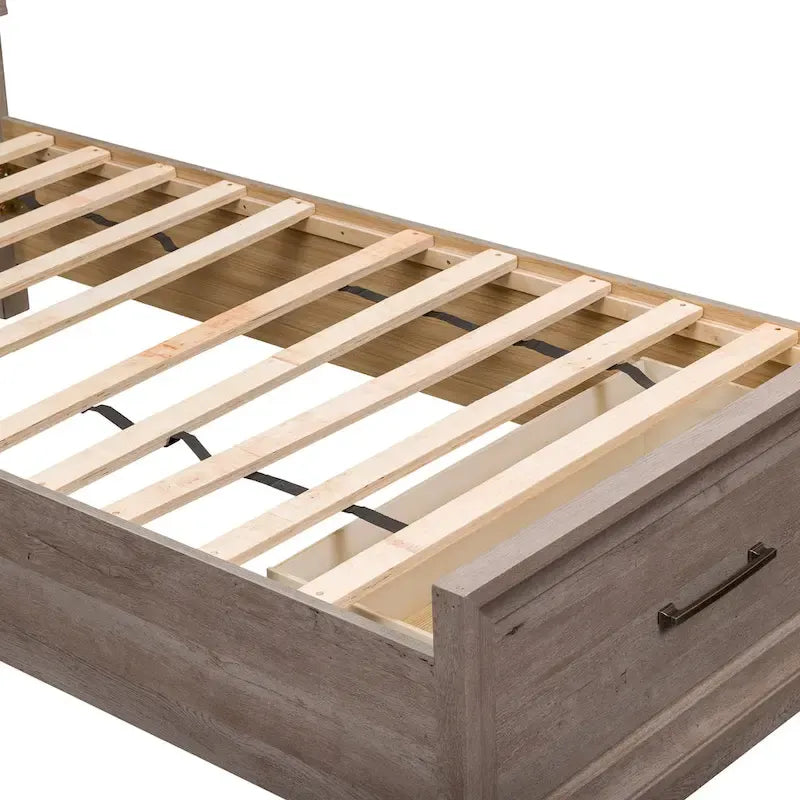 Horizons Graystone Full Size Storage Bed