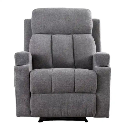 Massage Recliner and Manual Singles Sofa with Remote control
