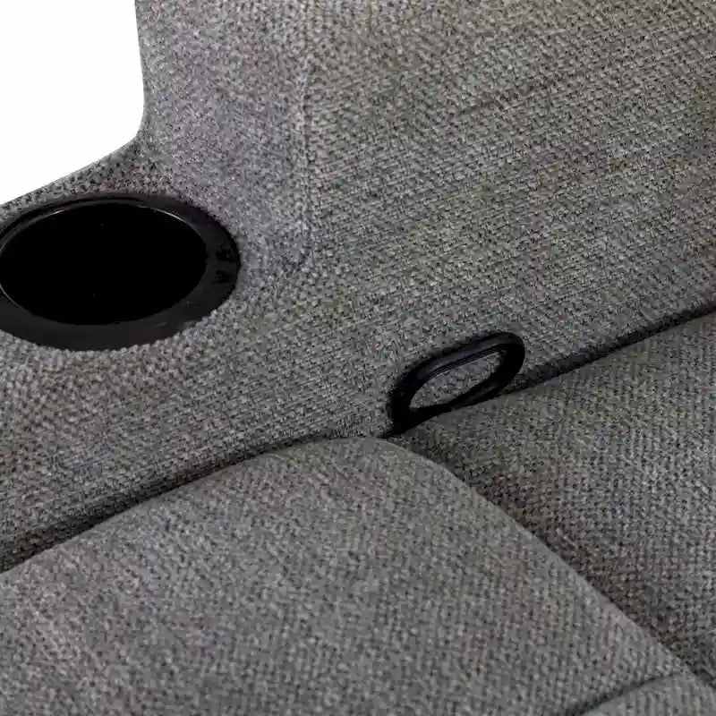 Massage Recliner and Manual Singles Sofa with Remote control