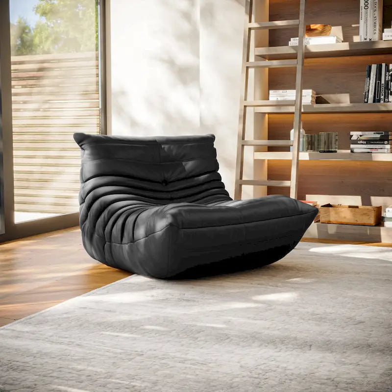Furgle Microfiber Leather Sofa Ergonomic Design Lazy Sofa Floor Sofa