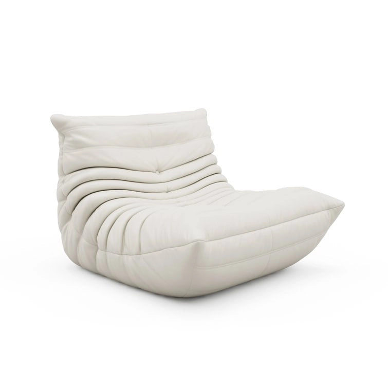 Furgle Microfiber Leather Sofa Ergonomic Design Lazy Sofa Floor Sofa