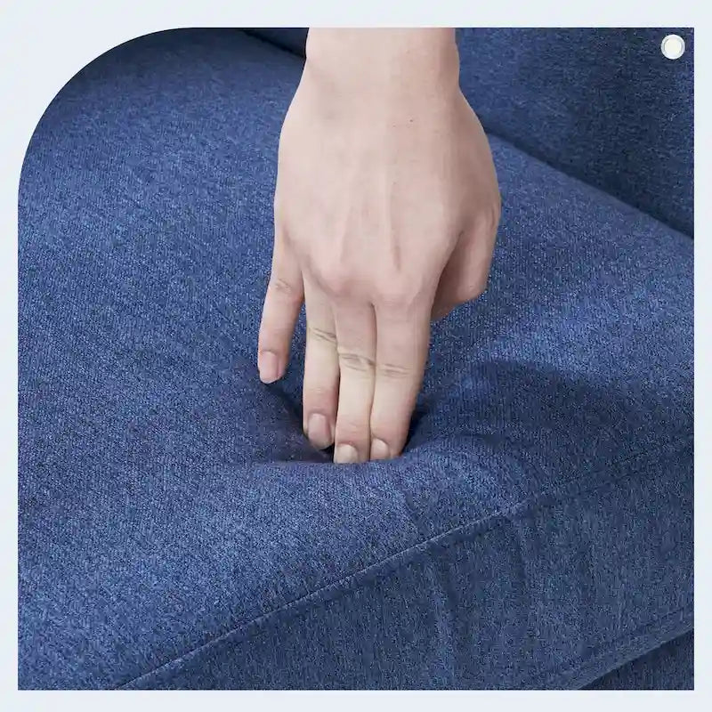 Linen Accent Chair Comfy Living Room Chair with Arms Upholstered Button Tufted Armchair Modern Arm Chairs