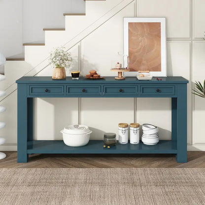 Console Table/Sofa Table with Storage Drawers and Bottom Shelf
