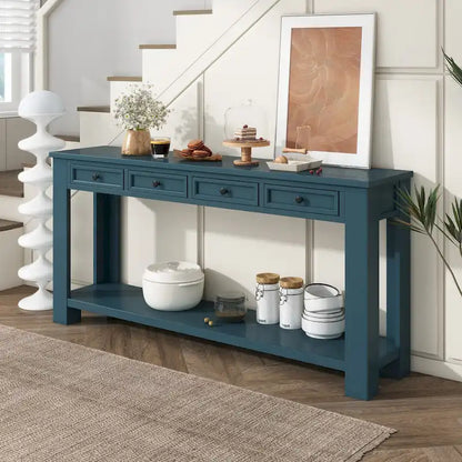Console Table/Sofa Table with Storage Drawers and Bottom Shelf