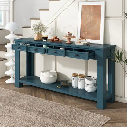 Console Table/Sofa Table with Storage Drawers and Bottom Shelf