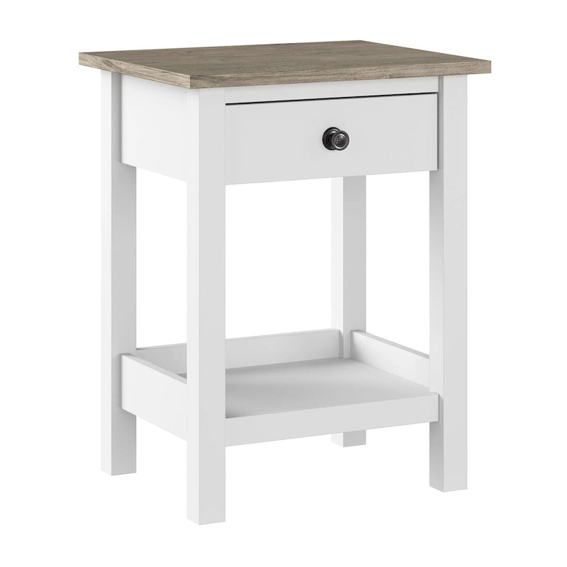 Bush Furniture Mayfield Farmhouse Living Room End Table.