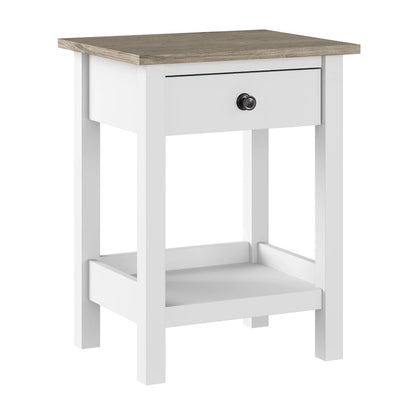 Bush Furniture Mayfield Farmhouse Living Room End Table.