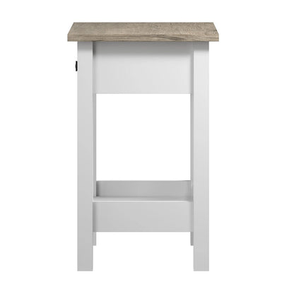 Bush Furniture Mayfield Farmhouse Living Room End Table.