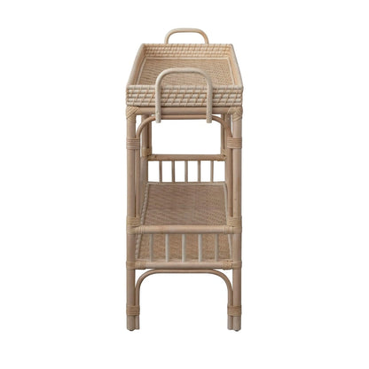 2-Tier Rattan Bar Storage Tray