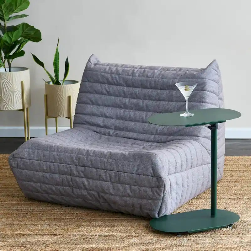Modern Adjustable C-Shaped End Table - 20.0L x 11.0W x 32.0H