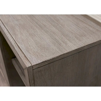 80 Two Door TV Console, Entertainment Stand, Wood Accent Cabinet, Fully Assembled, Gray - 80W x 32H x 16D