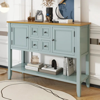 Vintage Buffet Sideboard Console Table with Bottom Shelf