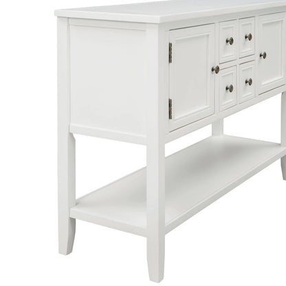 Vintage Buffet Sideboard Console Table with Bottom Shelf