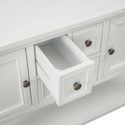Vintage Buffet Sideboard Console Table with Bottom Shelf