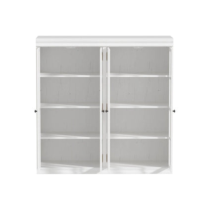 Sophisticated Storage Ensemble: Buffet Sideboard Bookshelf Cabinet