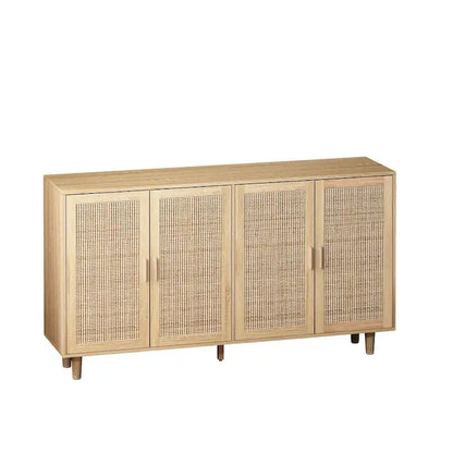 62.20Elegant and Functional 4-Door Rattan Sideboard/Buffet
