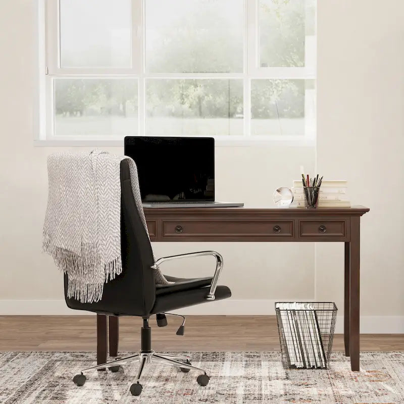 WYNDENHALL Halifax SOLID WOOD Transitional 54 inch Wide Desk