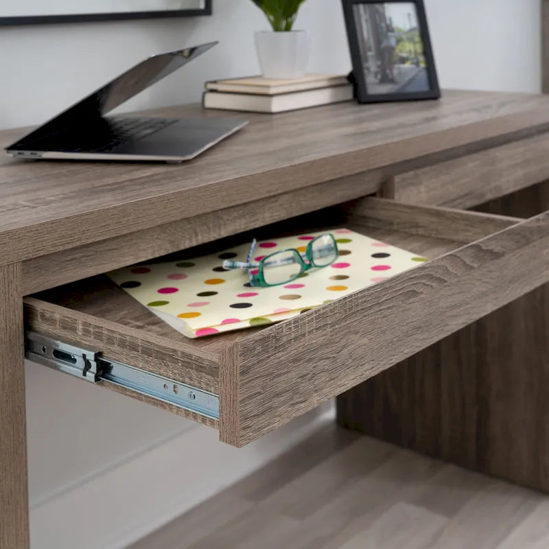 Dublin Mission Grey Two Drawer Desk