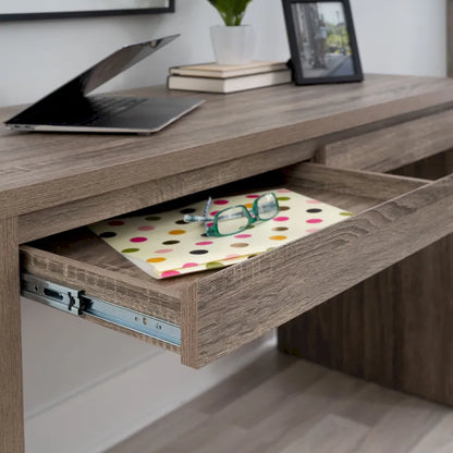Dublin Mission Grey Two Drawer Desk