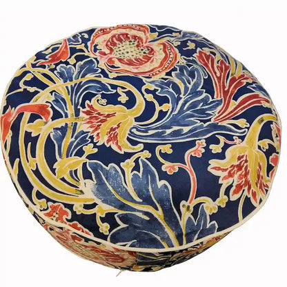 Indoor/outdoor Inflatable Stool Ottoman-Meridian Blue