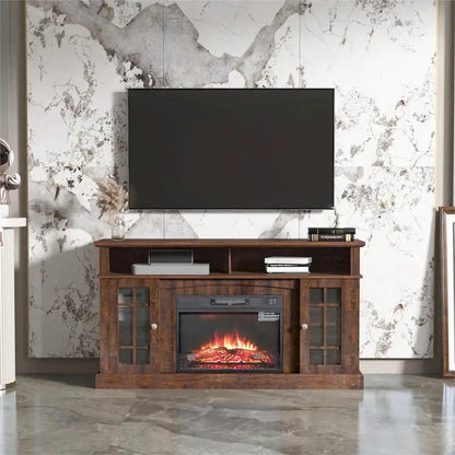 TVstand with electronicfireplace and remote control