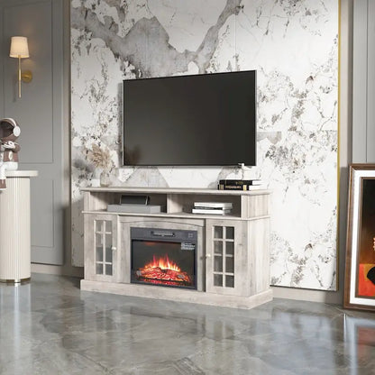 TVstand with electronicfireplace and remote control