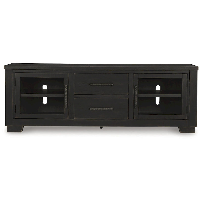 Signature Design by Ashley Galliden Black 80 TV Stand for TVs up to 92 - 79.5 W x 20 D x 28.13 H