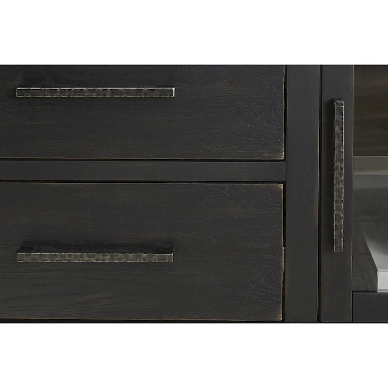 Signature Design by Ashley Galliden Black 80 TV Stand for TVs up to 92 - 79.5 W x 20 D x 28.13 H
