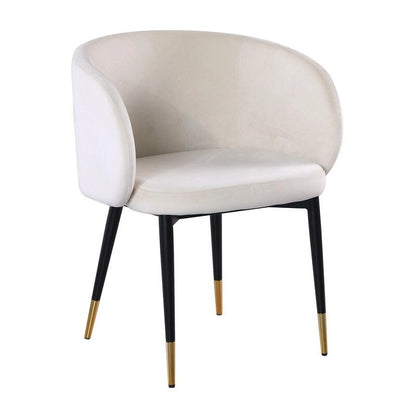 Rustic Velvet Upholstered Dining Chair