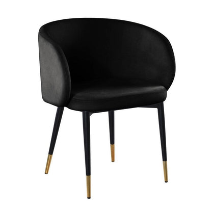 Rustic Velvet Upholstered Dining Chair
