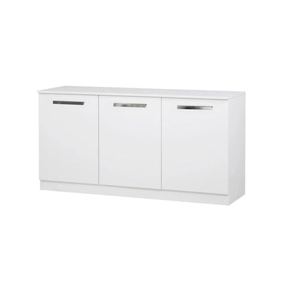 Saint Birch Miami White Wood Grain 3-Door Contemporary Credenza File Cabinet