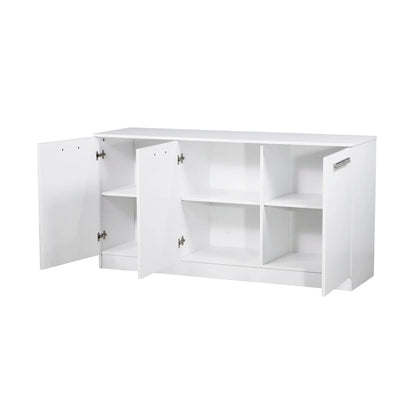 Saint Birch Miami White Wood Grain 3-Door Contemporary Credenza File Cabinet