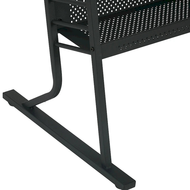 Eclipse Ultra Grey and White Wood Top Sewing Table