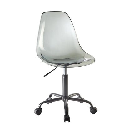 Urban Lifestyle Armless Acrylic Rolling Adjustable Office Chair