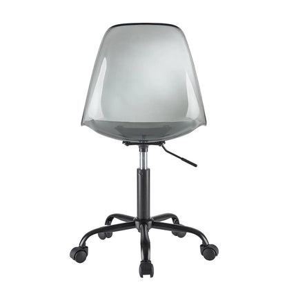 Urban Lifestyle Armless Acrylic Rolling Adjustable Office Chair