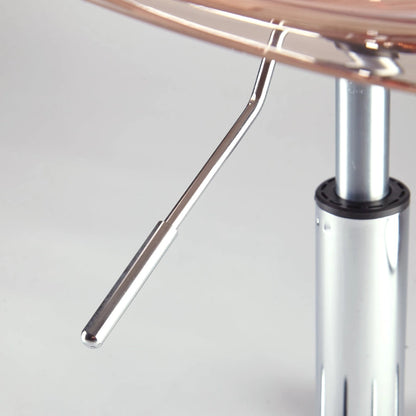 Urban Lifestyle Armless Acrylic Rolling Adjustable Office Chair