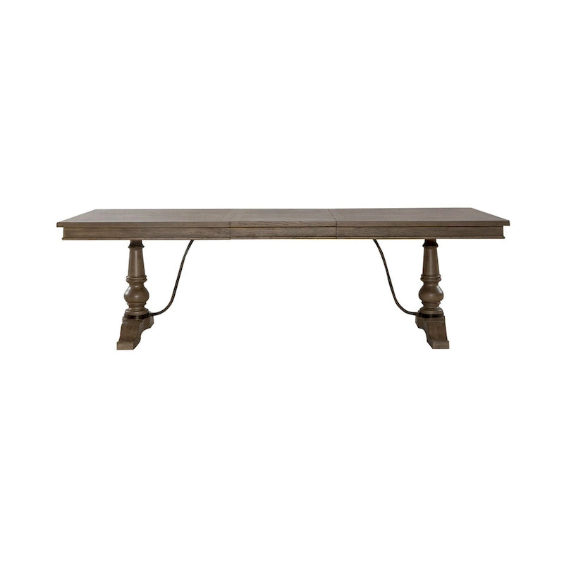 Americana Farmhouse Dusty Taupe Trestle Table