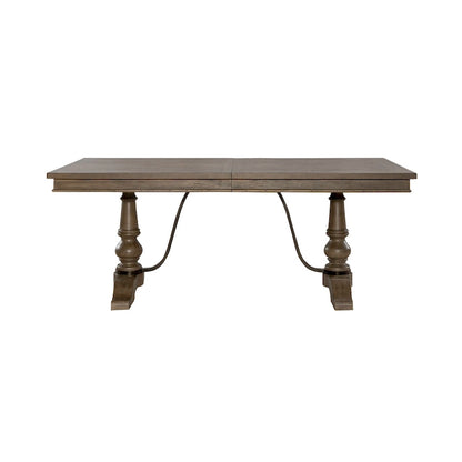 Americana Farmhouse Dusty Taupe Trestle Table