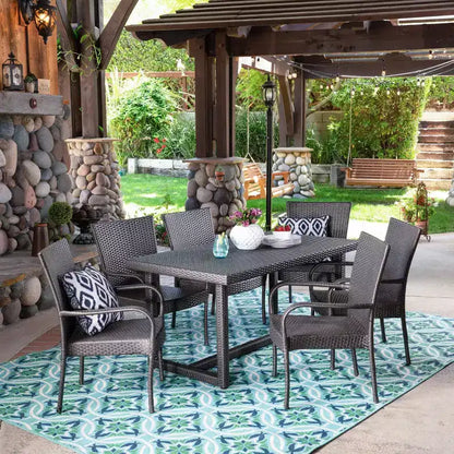 Melville 7pc Wicker Dining Set - Christopher Knight Home