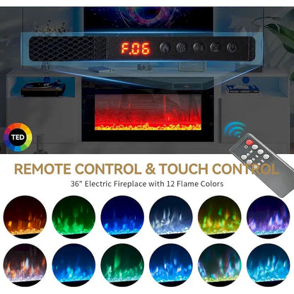 79 Fireplace TV Stand with 36 Electric Fireplace