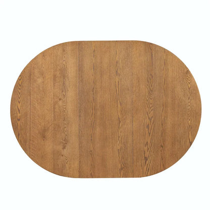 Modern 5-Piece Round Dining Set with 16.2 Removable Leaf