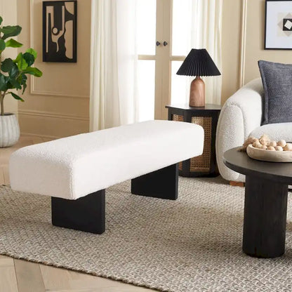 Home Ryer Boucle Bench - 60Wx16Dx19H