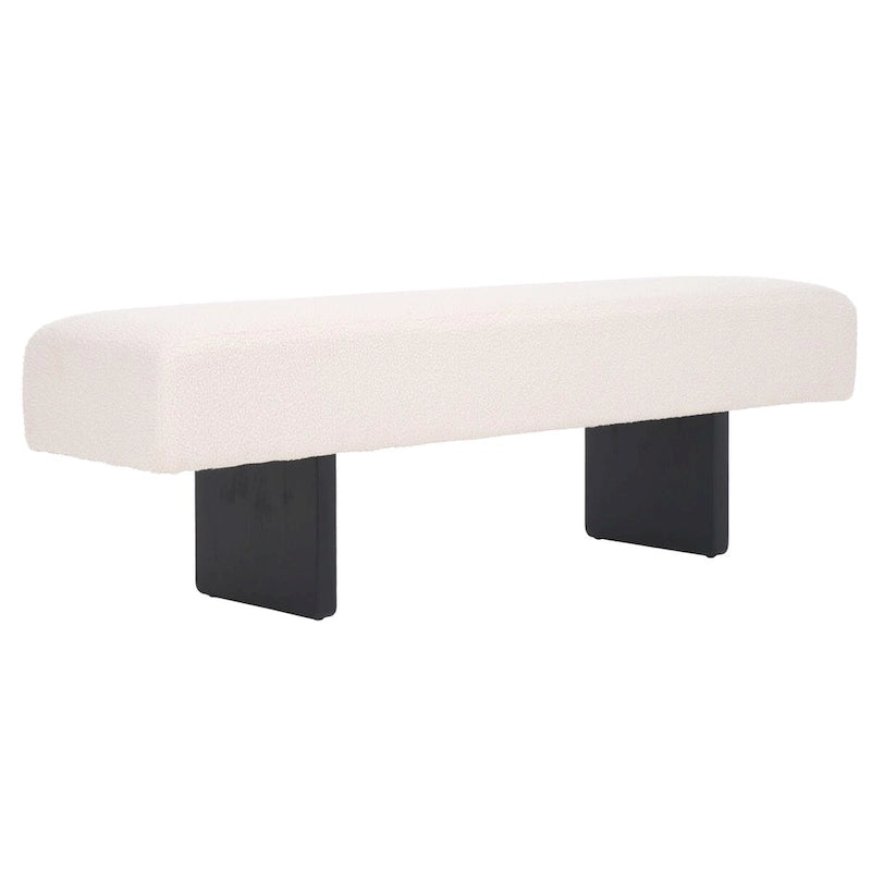 Home Ryer Boucle Bench - 60Wx16Dx19H