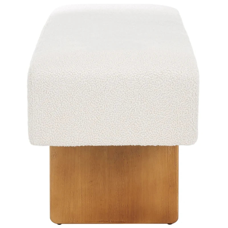 Home Ryer Boucle Bench - 60Wx16Dx19H