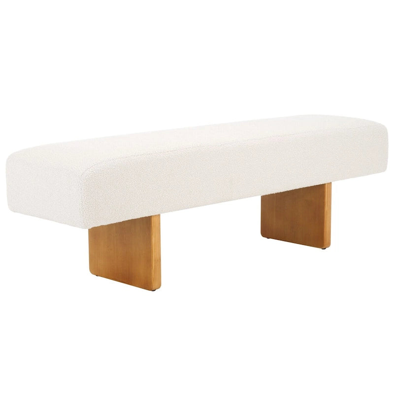 Home Ryer Boucle Bench - 60Wx16Dx19H