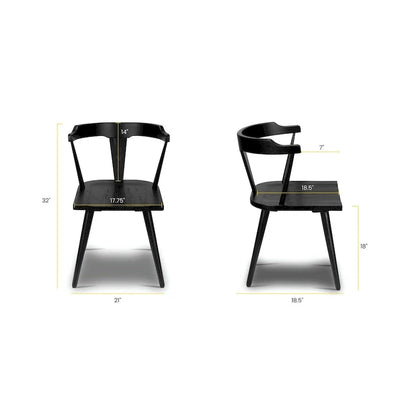 Chaise de salle à manger Poly & Bark Enzo - Bois de chêne massif