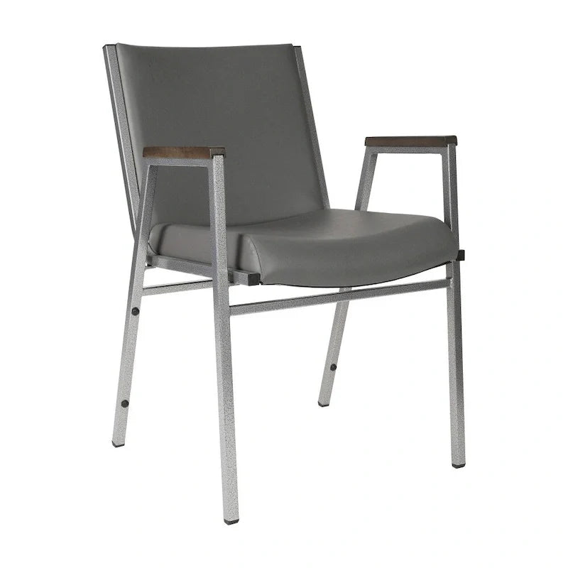 Chaise empilable robuste avec accoudoirs - 21P x 21L x 31H