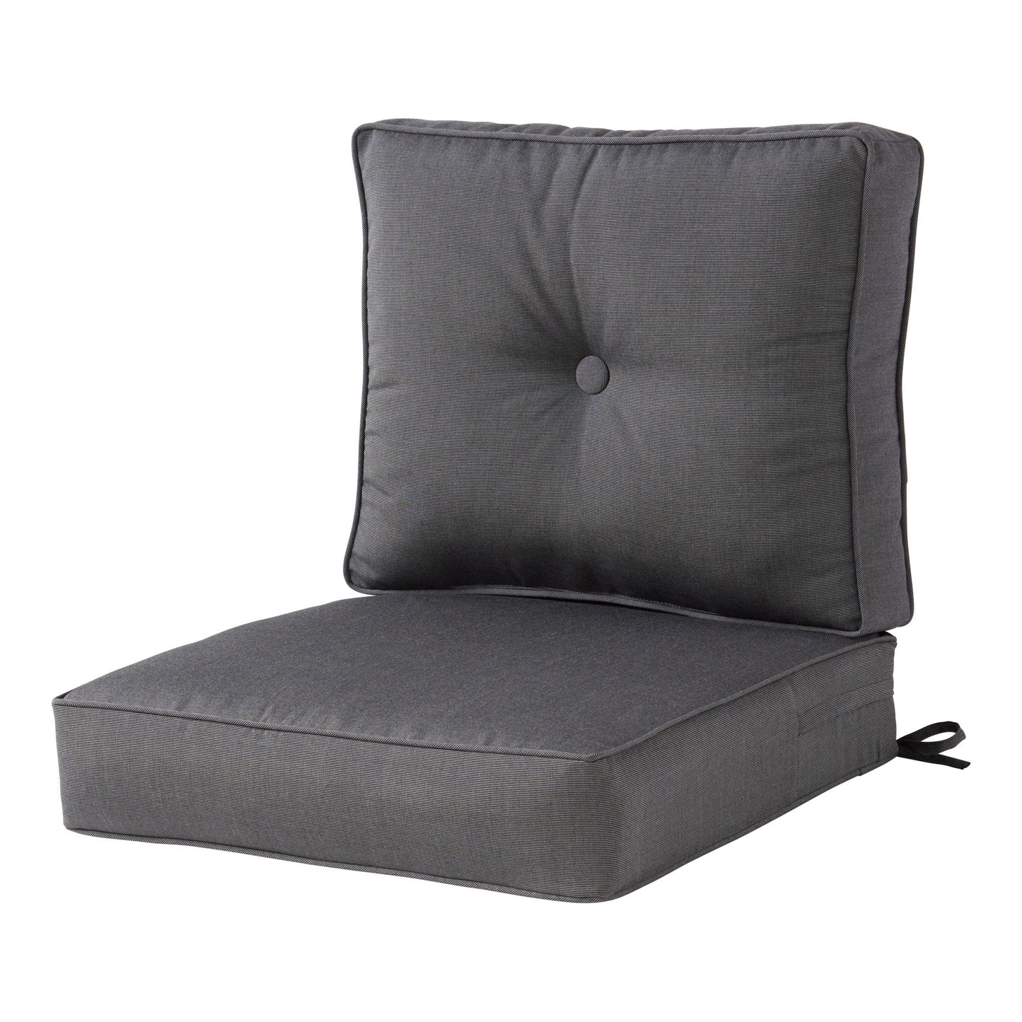 Ensemble de deux coussins d'extérieur haut de gamme Sunbrella pour assise profonde