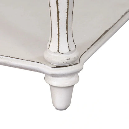 Table de chevet à pieds blancs antiques Magnolia Manor