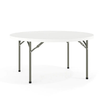Table de réception pliante ronde en plastique de 1,5 m avec surface épaisse de 5 cm